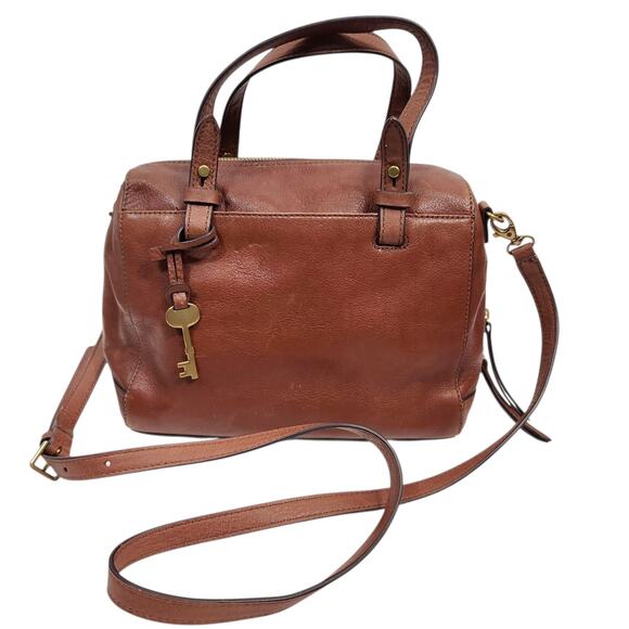 Fossil Handbags - Fossil Women's Rachel Satchel Crossbody Brown Leather